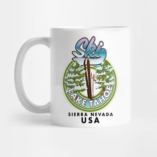 Ski Lake Tahoe Sierra Nevada USA Mug